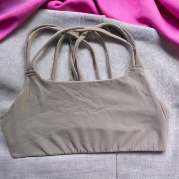 ATHLETA (SM) Tan Criss Cross back Sports Bra - Picture 6 of 8